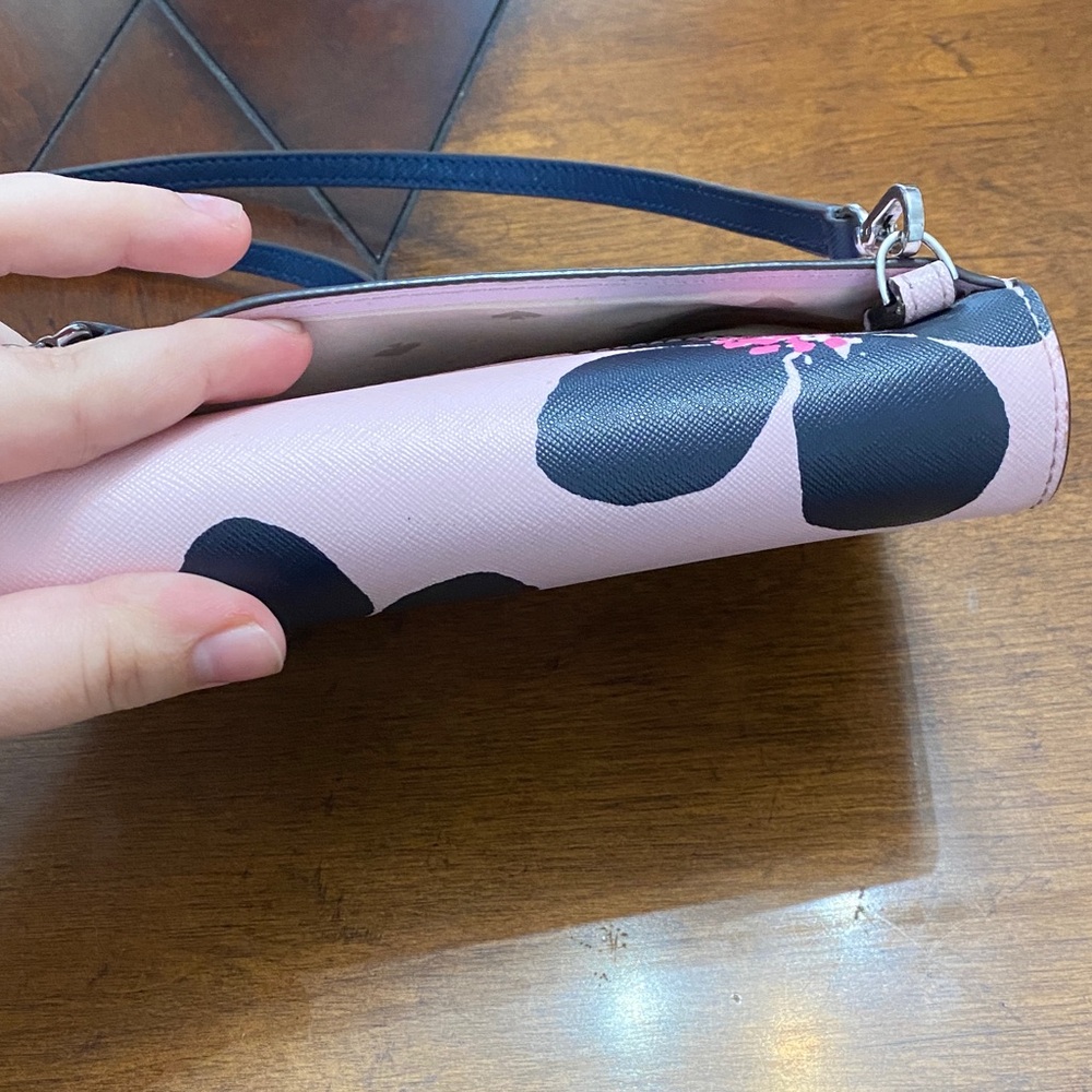 Kate Spade Black and Pink Floral Crossbody Bag - Picture 7 of 12